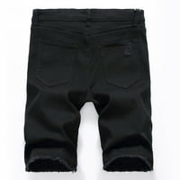 XYSAQA Muška modna ljetna radna rada na otvorenom Jeans Kratke hlače Classic Fit casual traper kratke