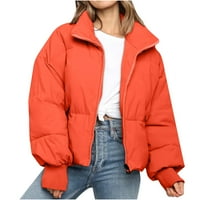 Ženska jakna na pufferu modna prevelika stand-up ovratnik prema dolje Parka kaput kardigan jakna za