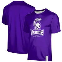 Muške izbornike Purple Winona Warriors Softball Logo Stripe majica