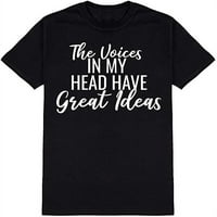 Redbran u mojoj glavi ima sjajne ideje smiješne majice crne s-velike
