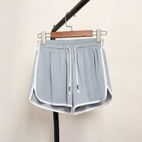 Pgeraug pantalone za žene plus veličine udobnog džepa elastične struk džep labave kratke hlače hlače