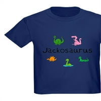 Cafepress - Jacksonosaurus majica - tamna majica Kids XS-XL