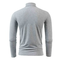 Muška košulja mužjaka zimska topla visoka ogrlica modna termalna donje rublje muškarci osnovne obične majice bluza pulover dugih rukava