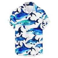 Muška košulja Muška modna proljetna ljetna casual kratkih rukava od ispisana top bluza Havajska majica