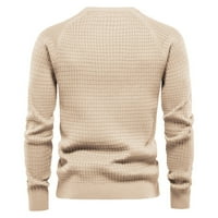 PIMFILM pulover džemperi za muškarce Crochet pulover Dukseteri Ljeto bež s