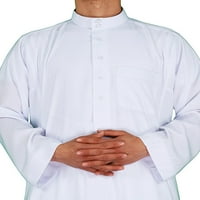 Cindysus muns maxi majica s dugim rukavima haljina obični molitveni ogrtač za odmor Vintage bluza crna m = 54