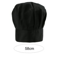 Jiaroswwei Chef Kuhinjski šešir Čvrsta boja za višekratnu upotrebu Muškarci Žene Jednostavna ravna vrhunska kapa za kuhar