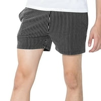 Muškarci muški šorc vježbe kratke hlače Muške ljetne boje čvrste boje Veliki džepovi Striped hlače Pocket crtanje labavo Ležerne prilike Sports Ravne hlače za plažu Boy Glitter House Boy