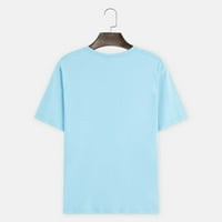 Muška majica za vježbanje muški casual okruglog vrata 3D ispisana bluza s kratkim rukavima bluza majica