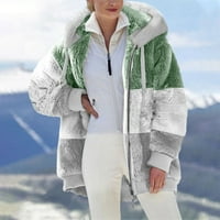 Vrijeme i TRU zimski kaputi, jakne za žene, ženske jeseni moda, zelena, modna ženska topla jakna za