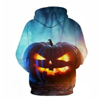 Duks sa kapuljačom Halloween za odrasla djeca, 3D pokazivača kapuljača u unire bundeve sa hoodie