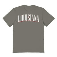 Louisiana grafička mornarica Muška pamučna majica