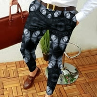 Muški teretni hlače muškarci casual modne patentne patentne pantalone sa džepovima hlače sa džepovima