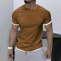 Čvrsta majica Amidoa Muška majica s kratkim rukavima Pulover okruglog vrata Ležerne prilike Sportske