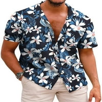 Avamo muns majica kratki rukav Ljetne košulje rever na vratu Holiday Tee casual bluza stil j 2xl