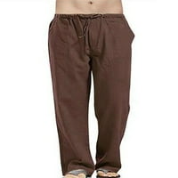 Thefound Muške ležerne hlače za crteže pamučne labave otvorene dno jogger pantalone ljetne hlače na plaži