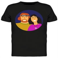 Nasmijani hipi majica i žena majica Muškarci -Mage by Shutterstock, muško 3x-velika