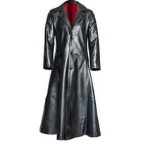 Pntutb klirens muški modni gotički kaput kožni kaput FAU kožne jakne