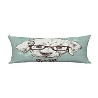 Vintage of Hipster Puppy s naočalama Navlaka za tijelo navlaka jastuk za mlijeko za zaštitu jastučnice