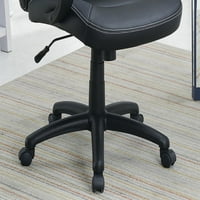 Elektronna kancelarijska stolica Tapacirana kašaljska stolica za gljive Rela Gaming ured Rad Crna boja
