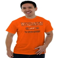 Wisconsin uznemirena jazarca majica majica ili žene Brisco marke