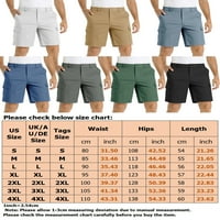 Muškarci Bankovi Ljetne kratke hlače High struk Teretni kratke hlače Classic Fit Mini pantalone Sive S