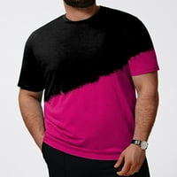 Košulje s dugim rukavima sa izrezima Muška modna proljetna ljetna casual Velike veličine kratkih rukava o vratu tiskane majice TOP bluza Kompresijska majica dugih rukava