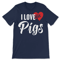 Ljubavna svinjska majica za ljubitelje životinja