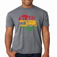 Divlji bobby crna istorija je američka istorija Crna pride MENS premium tri mješavina majica, premium heather, velika