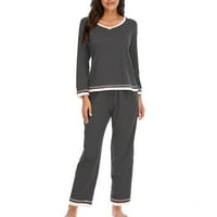 Ženska pidžama modna spajanje habaju dnevni boravak kućice za spavanje + hlače za spavanje pidžama