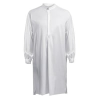 Košulje za muškarce veliki i visoki arapski stil moda jednostavna dugačka muška majica čvrsti ogrtač