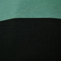 Aherbiu Jesen Ležerne prilike za muškarce Dugme Lapel V izrez dugih rukava Dailywer Basic Comfy majice Bluza