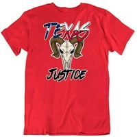Texas Justice State Pride Funny Novelty Humor Tee Modni dizajn Pamučna majica Bijela