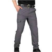 Drolingdog muške teretne hlače elastične struke Sportske hlače Solid Boja Jogger Dukseri na otvorenom