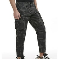 Xysaqa muns casual traperice teretni hlače, muškarci velike i visoke strijele na vanjskim hlačama muški trend maskirne radne pantne kombinezone sa džepovima M-6XL