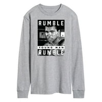 Muhammad Ali - Boks Legend - Rumble Young Man Rumble - Muška majica s dugim rukavima
