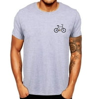 Muška haljina košulja Ljetni crtani biciklistički obrasci tiskane majice Top bluzu