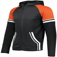 Holloway Sportswear L Retro razredna jakna crna narandžasta 229561