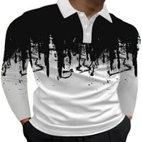 Luxplum muns tops s dugim rukavima polo majica reverl vrat bluza casual t majice Radni pulover stil-gg