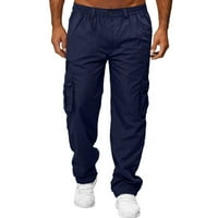 Mlade i hlače Muške pantalone Muške hlače kombinezone fitness sportske hlače ravno-noge muške hlače