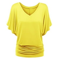 GDFUN Ženska modna ljetna rukava Ležerne prilike, puna majica, bluza - Ženske bluze Ženske vrhove