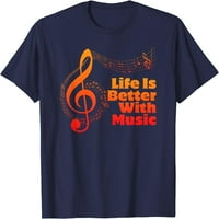 Život je bolji uz teoriju muzike Muzičar Bilješke o učitelju Clef majica
