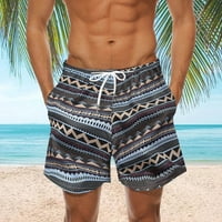 Muška ljetna modna kratka pantnu casual havajska stila tiskana kratka cvjetna plaža modne hlače kratke