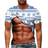 CLLIOS grafičke majice za muškarce Ljeto Ležerne prilike 3D print majica Modni kratki rukav TOP Streetwear