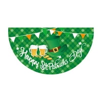 Dan St.Patrick-a Stpatrick's Day zastava ventilatora na otvorenom Ograda Atmosfera polukružna zastava Irski festival ukras * 17. * 35.4in