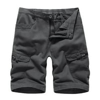 HomenesGenics Clearence Muški kratke hlače Cargo Casual Tipka sa čvrstom zatvaračem Višestruki džepovi obrezane kratke hlače