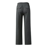 Klasične ležerne muške hlače muške casual suncem tiskane pantalone pune duljine džepne pant pant