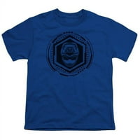 Trevco PWR2411-YT- Power Rangers & Blue Ranger Print Mladić dugih rukava majica, kraljevska plava -
