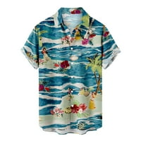 Amidoa muške jarke havajske majice za proljetni odmor i ljetni casual tropskog praznika majica kratkih rukava na plaži