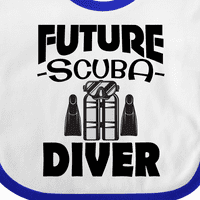 Inktastična budućnost Scuba Diver poklon baby boy ili baby girl bib